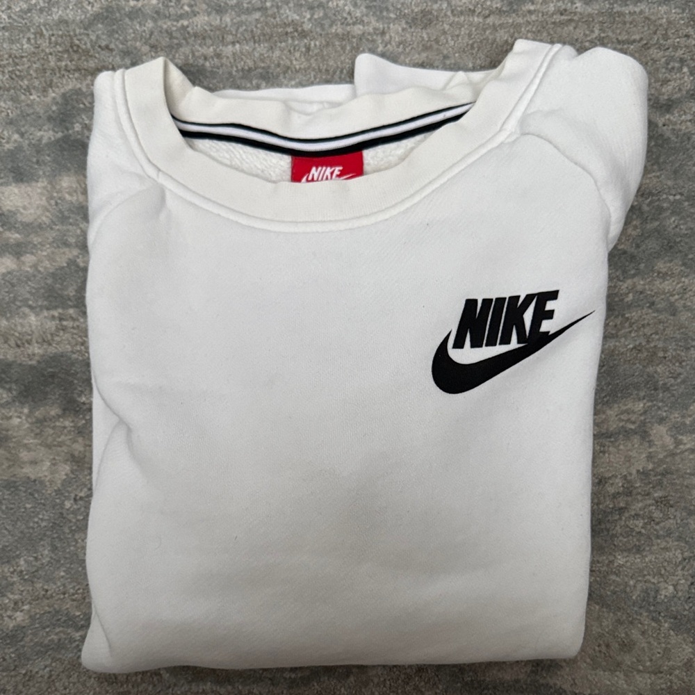 Nike Cream Pullover with Black Logo